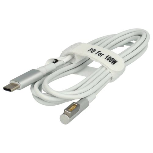 VHBW C típusú USB adapterkábel MagSafe 1-hez  Apple ADA-C2MS1-et AppleNotebookhoz - 100 W, PVC