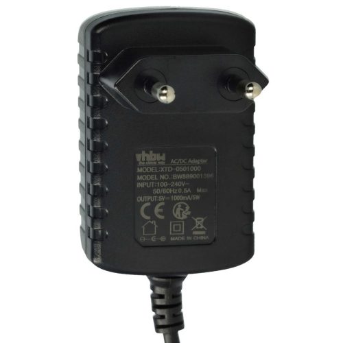 VHBW Charger for Leifheit 89138, S005BNV0500100, PSM05E-050LE for Leifheit window vacuum, window cleaner