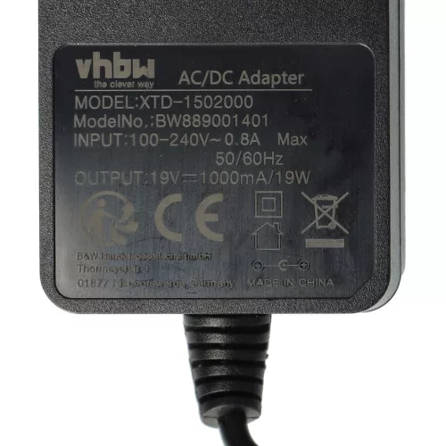 VHBW Charger for Rowenta RS2230002092 for Tefal Robot Vacuum Cleaner, etc.