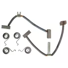 VHBW 4 Kohlebürsten + 4 Federn Set, Palfinger, 19,2 x 12,5 x 7,3 mm