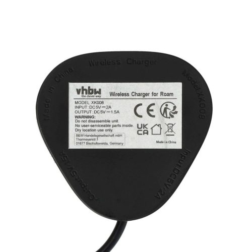 VHBW USB Charging Station for Sonos LPS-05WB-I Wireless Charger - Black Charging Cable
