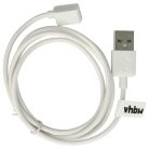 Xiaomi Mi Band 8, Redmi Band 2 Fitness Tracker Töltőkábel - 100 cm, fehér