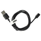 Xiaomi Mi Band 8, Redmi Band 2 Fitness Tracker Töltőkábel - 100 cm, fekete