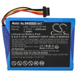 VHBW GPS Akku UZ6, 1CP515161HR - 2000 mAh 3,7 V Li-Ion