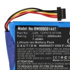 VHBW GPS Akku UZ6, 1CP515161HR - 2000 mAh 3,7 V Li-Ion