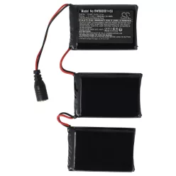   VHBW Battery Replacement for Macna K-BAT-12VOLT-3.0A - 3000 mAh 11.1 V Li-polymer