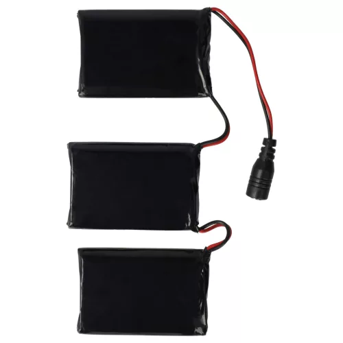 VHBW Battery Replacement for Macna K-BAT-12VOLT-3.0A - 3000 mAh 11.1 V Li-polymer