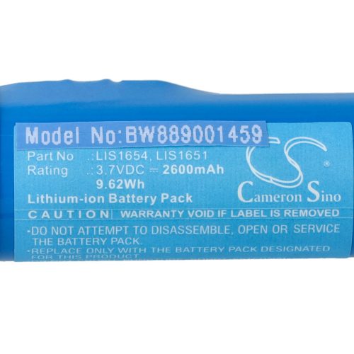 VHBW Gamer Joypad Akku LIS1654, LIS1441, LIS1651 - 2600 mAh 3,7 V Li-Ion