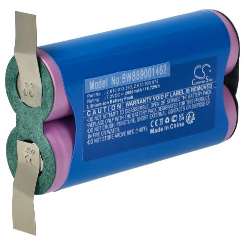 VHBW Elektromos kéziszerszámgép akkumulátor Dremel 1100-25, 1100LI, DRIVER 1120 multifunkcionális szerszámokhoz - 7.2V, Li-Ion, 2600mAh