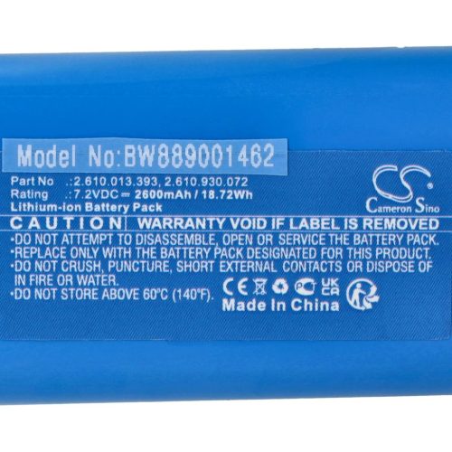 VHBW Elektromos kéziszerszámgép akkumulátor Dremel 1100-25, 1100LI, DRIVER 1120 multifunkcionális szerszámokhoz - 7.2V, Li-Ion, 2600mAh