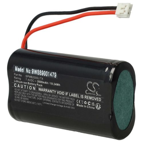 VHBW Spektrum SPMB2000LITX Távirányító Elem - 2600 mAh 7,4 V Li-Ion