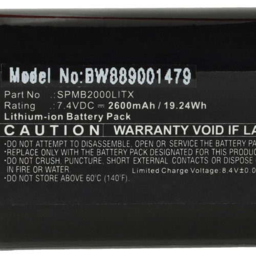 VHBW Spektrum SPMB2000LITX Távirányító Elem - 2600 mAh 7,4 V Li-Ion