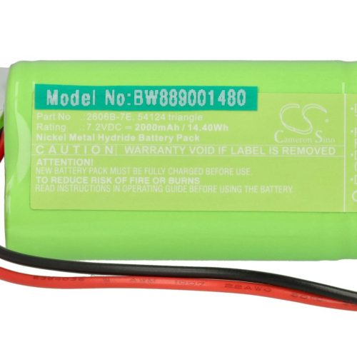 VHBW Drone Remote Control Battery Hitec 54124 Triangle, 2606B-7E 2000mAh, 7.2V
