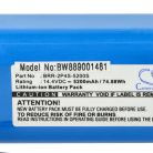 VHBW Battery for Xiaomi BRR-2P4S-5200S, P2008-4S2P-MMBK, STYTJ01ZHM - 5200 mAh, 14.4 V, Li-Ion 888200827