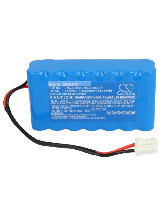 Ambrogio Fűnyíró Akkumulátor 050Z38600A, 050Z36600A, 075Z60900A - 5200 mAh 25,9 V Li-Ion