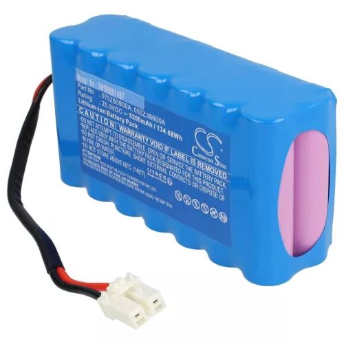 VHBW Ambrogio Lawn Mower Battery 050Z38600A, 050Z36600A, 075Z60900A - 5200 mAh 25.9 V Li-Ion