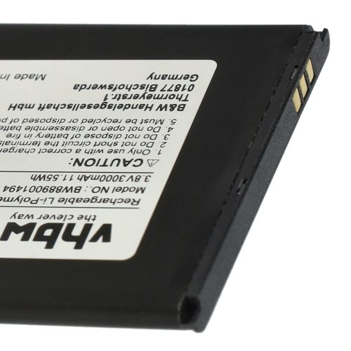 VHBW Mobile Phone Battery for Gigaset V30145-K1310-X467 - 3000 mAh 3.8 V Li-Polymer - Smartphone Battery