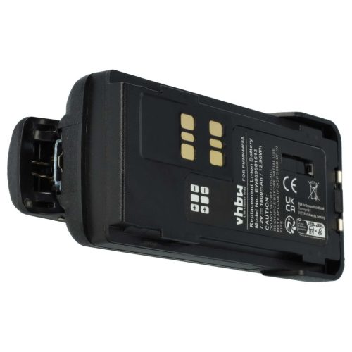 VHBW Radio Akku Motorola PMNN4488a - 1800 mAh 7,4 V Li-Ion + Gürtelclip