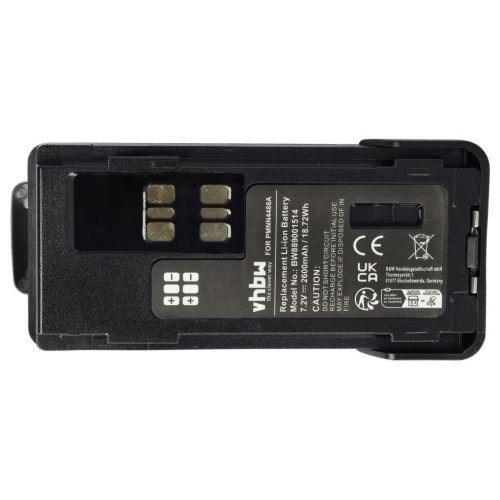 VHBW Radio Akku Motorola PMNN4488a - 2600 mAh 7,4 V Li-Ion + Gürtelclip