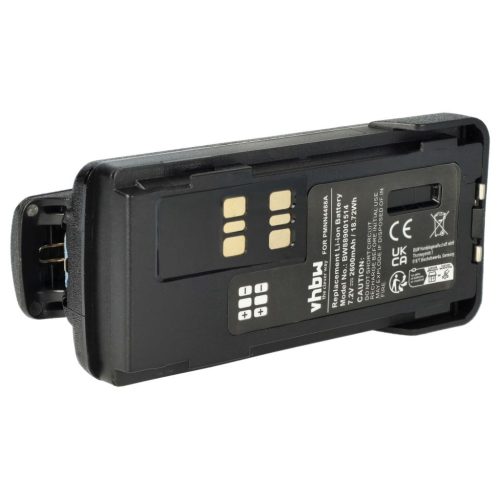 VHBW Radio Akku Motorola PMNN4488a - 2600 mAh 7,4 V Li-Ion + Gürtelclip