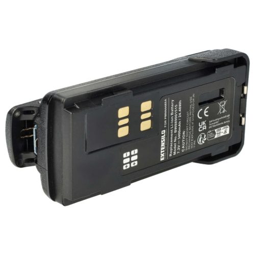 VHBW Radio Akku Motorola PMNN441, PMNN4415, PMNN4415AR Geräte - 3400 mAh 7,2 V Li-Ion + Gürtelclip