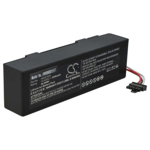 VHBW Cecotec 49CE1533 battery - 3200 mAh, 14.4 V, Li-Ion