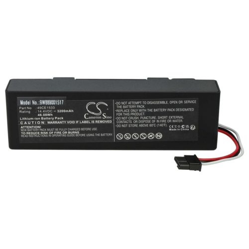 VHBW Cecotec 49CE1533 battery - 3200 mAh, 14.4 V, Li-Ion