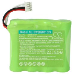   VHBW Gázérzékelő Akkumulátor Testo 0515 0097 - 2000 mAh 4,8 V NiMH