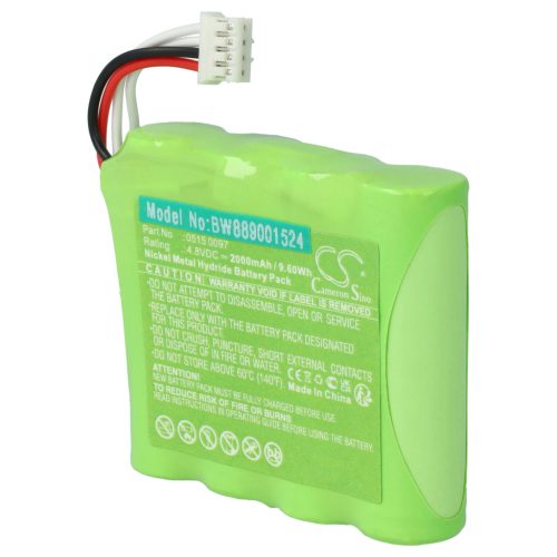 VHBW Gázérzékelő Akkumulátor Testo 0515 0097 - 2000 mAh 4,8 V NiMH