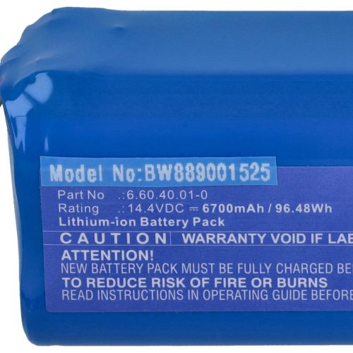 VHBW Battery for Blaupunkt 6.60.40.01-0 - 6700 mAh, 14.4 V, Li-Ion