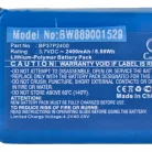 VHBW Hundetrainer Akku Dogtra BP37P2400 - 2400 mAh 3,7 V Li-Polymer