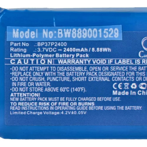 VHBW Hundetrainer Akku Dogtra BP37P2400 - 2400 mAh 3,7 V Li-Polymer