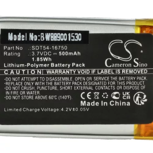 VHBW Hundetrainer Akku Sportdog SDT54-16750 - 500 mAh 3,7 V Li-Polymer