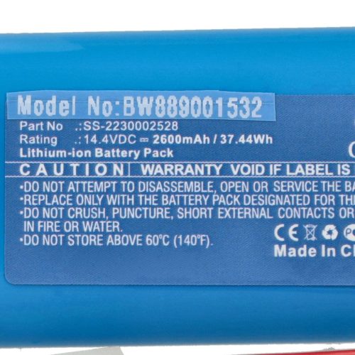 VHBW Battery 360 D043-INR-M26-4S1P, SS-2230002528, INR18650F9M-4S1P types - 2600 mAh, 14.4 V, Li-Ion