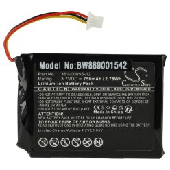 VHBW GPS Akku Garmin 361-00056-12 - 750 mAh 3,7 V Li-Ion