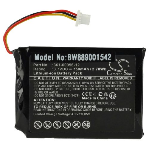 VHBW GPS Akku Garmin 361-00056-12 - 750 mAh 3,7 V Li-Ion