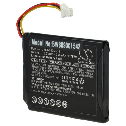 VHBW GPS Akku Garmin 361-00056-12 - 750 mAh 3,7 V Li-Ion