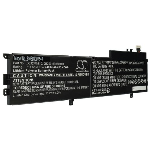 Notebook akkumulátor  Asus 0B200-03070100, C32N1810 - 7400 mAh 11,55 V Li-polymer