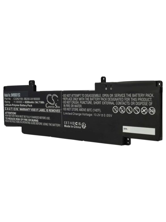 Notebook akkumulátor  Asus C32N2108, 0B200-04180000 - 8200 mAh 11,55 V Li-polimerhez