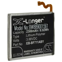   VHBW Mobile Phone Battery Samsung GH82-26270A, EB-BF711ABY - 2300 mAh 3.88 V Li-polymer