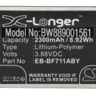 VHBW Mobile Phone Battery Samsung GH82-26270A, EB-BF711ABY - 2300 mAh 3.88 V Li-polymer