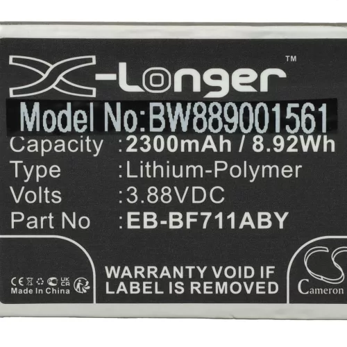 VHBW Mobile Phone Battery Samsung GH82-26270A, EB-BF711ABY - 2300 mAh 3.88 V Li-polymer