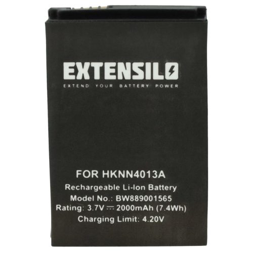 VHBW Radio Battery for Motorola HKLN4440B, HKNN4013A, BT110, BT90 - 2000 mAh 3.7 V Li-Polymer