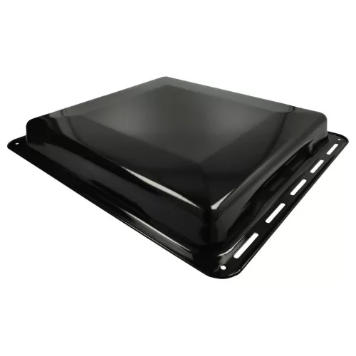 VHBW AEG 3423981020 Baking Tray - 42.2 x 37.6 x 5 cm, Non-Stick, Black Enamelled
