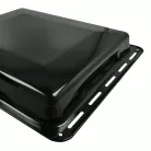 VHBW AEG 3423981020 Baking Tray - 42.2 x 37.6 x 5 cm, Non-Stick, Black Enamelled