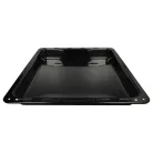 VHBW AEG 3423981020 Baking Tray - 42.2 x 37.6 x 5 cm, Non-Stick, Black Enamelled