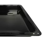 VHBW AEG 3423981020 Baking Tray - 42.2 x 37.6 x 5 cm, Non-Stick, Black Enamelled