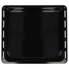VHBW AEG 3423981020 Baking Tray - 42.2 x 37.6 x 5 cm, Non-Stick, Black Enamelled