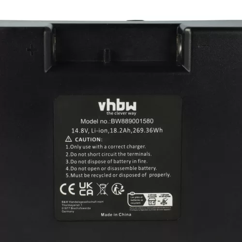 VHBW Golf Cart Battery 12V18Ah LiFePO4 - 18200 mAh 14.8 V Li-Ion