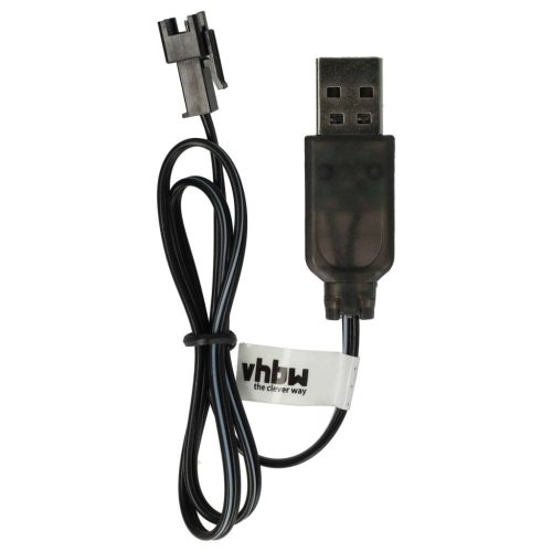 VHBW USB Charging Cable for RC Batteries with SM-2P Connector, RC Models Manufacturing Battery Packs - 60 cm 3.6 V